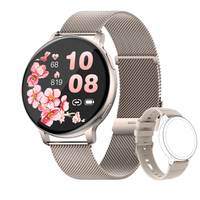 Silver (+ free silver silicone strap)
