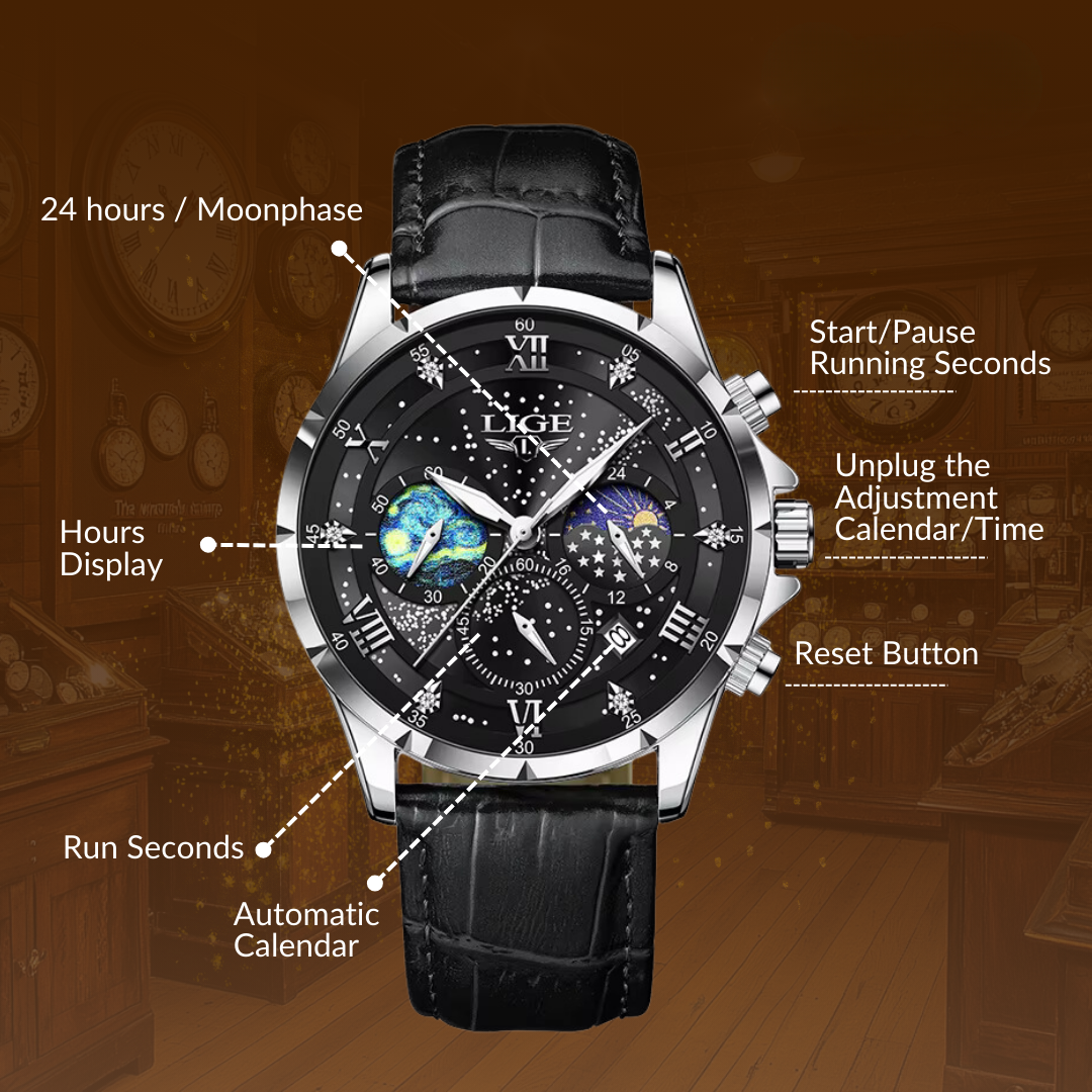 Cassian | Elegant Moonphase Watch