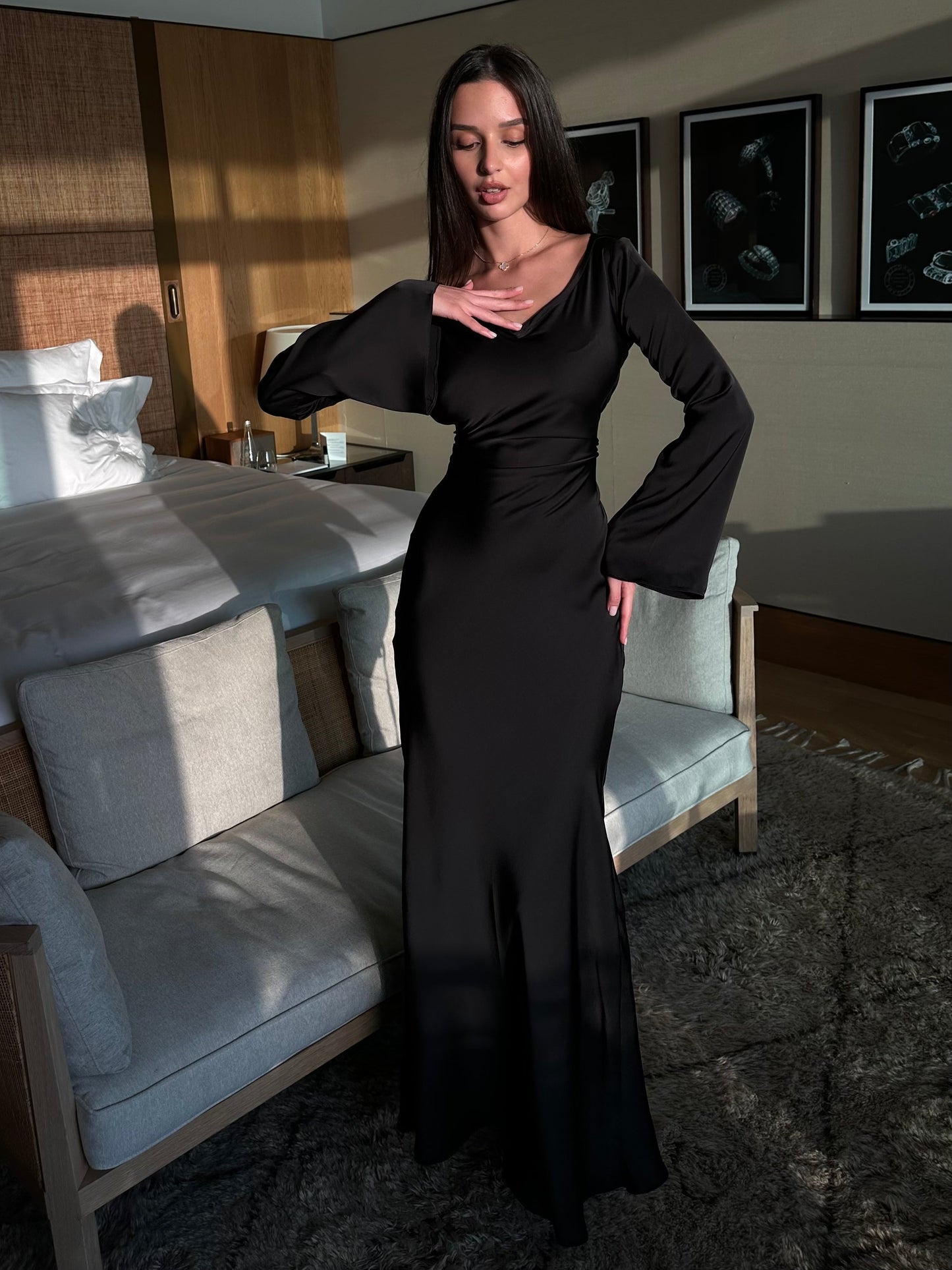 Felicity Fashion | Long sleeve maxi dress