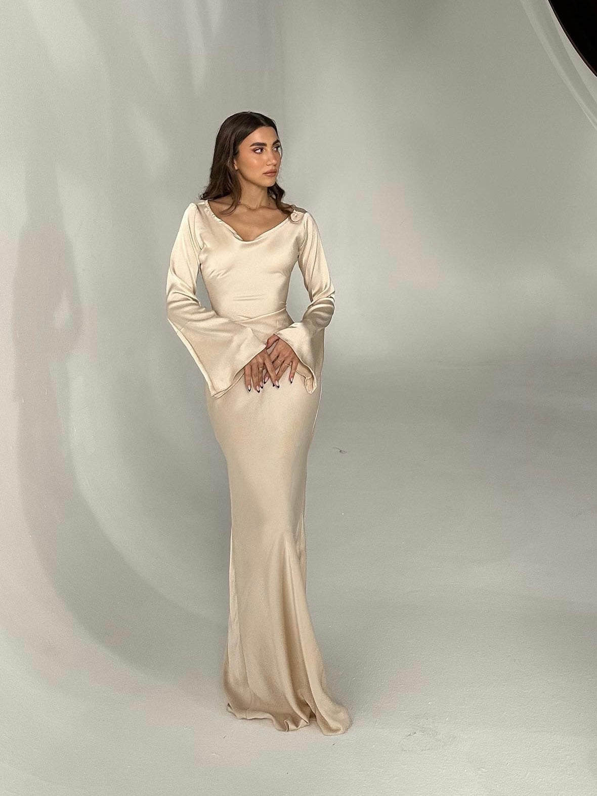 Felicity Fashion | Long sleeve maxi dress